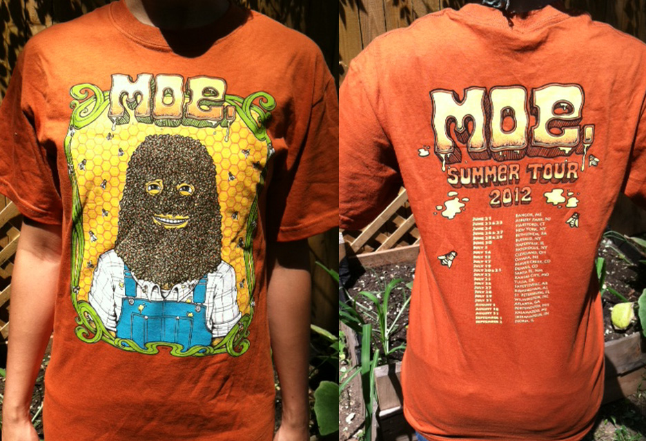 Moe. shirts, Summer Tour 2012 : Scraped Knee
