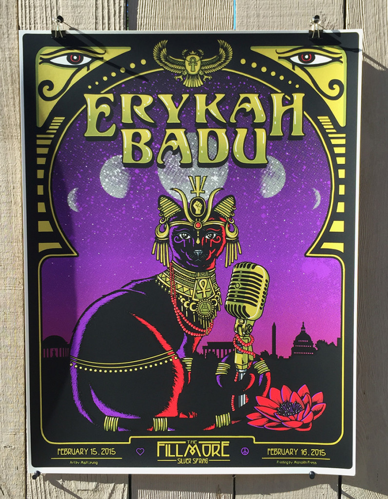 Erykah Badu - Fillmore Silver Spring 15' print